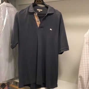 Charcoal Burberry polo shirt size M